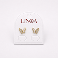 Crystal Butterfly Studs