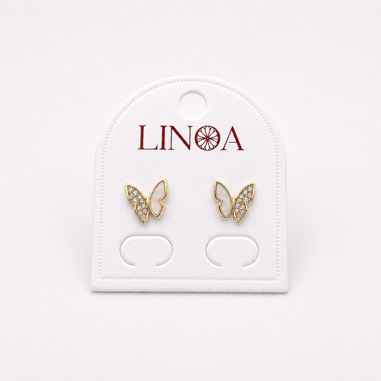 Crystal Butterfly Studs