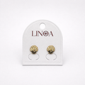 Golden seashell Studs