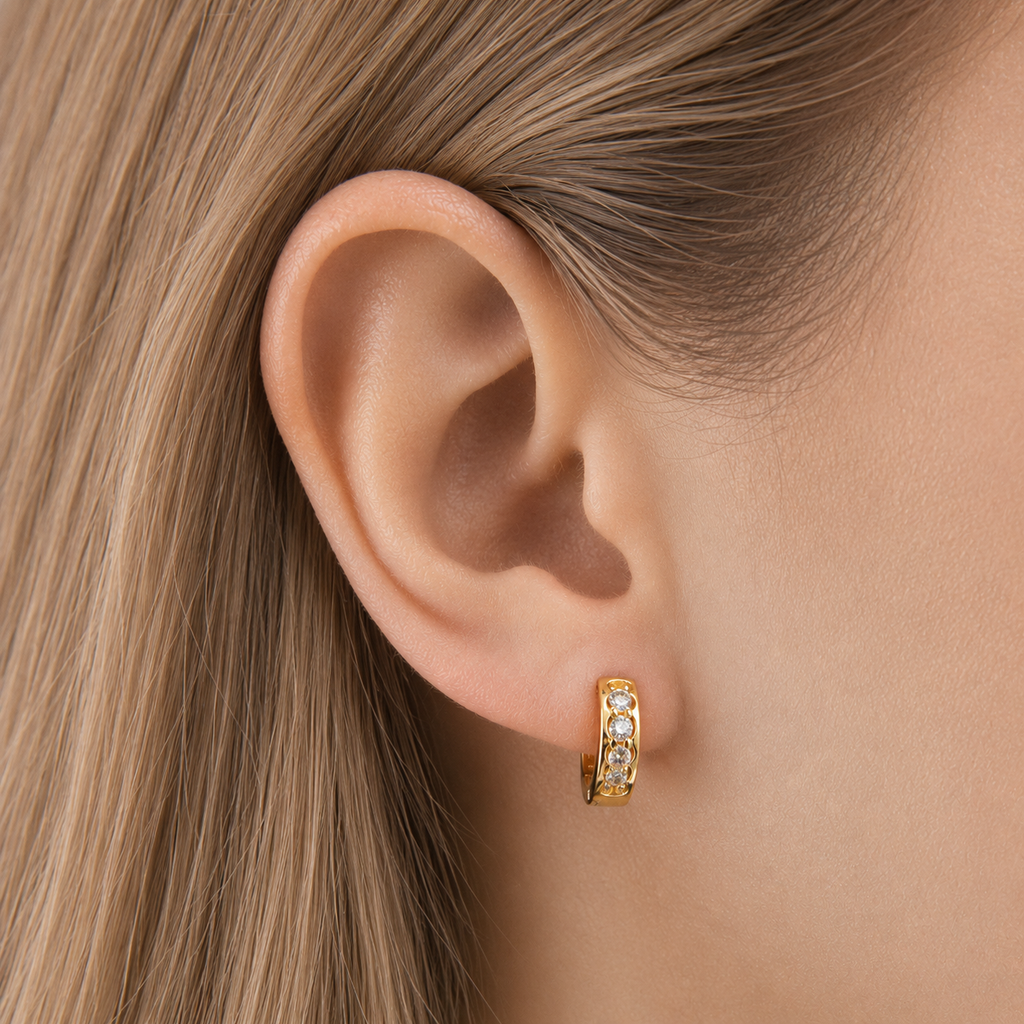 Halo Crystal Hoops