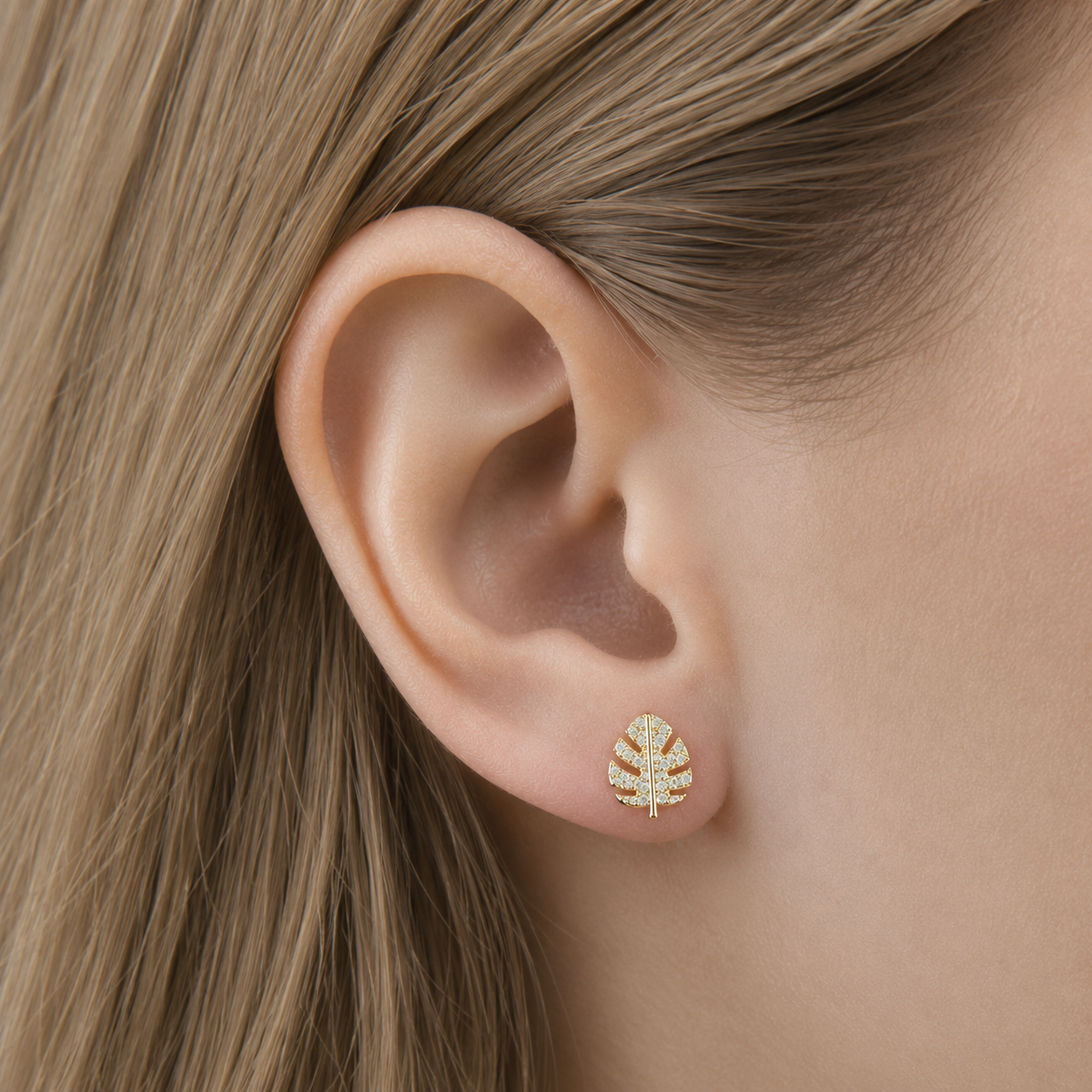 Nature Leaf Studs