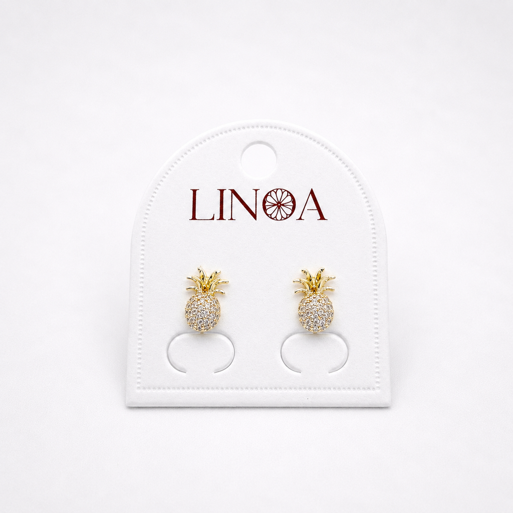 Tropical Pineapple Studs
